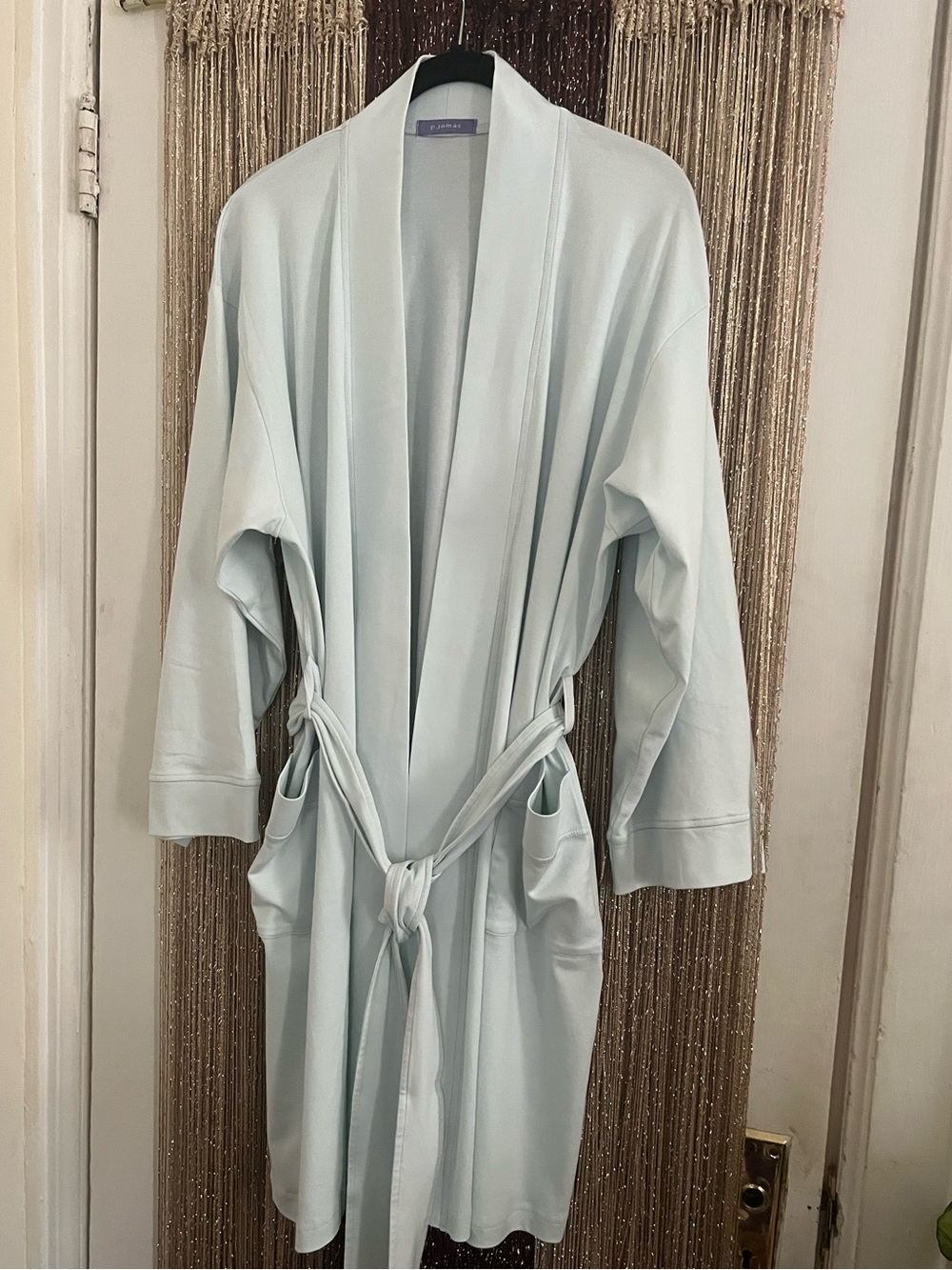 P. Jama Butterknit Short Robe -M